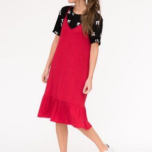 Poppy (Red) Slip Dress - Agnes & Dora